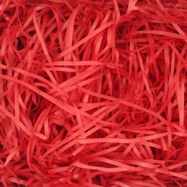 HXJDAM 150 g Filling Material Gift Hamper Shred Shred Paper Gift Filling for Party Hamper Filling and Gift Packaging for Gift Box Decoration (Red)