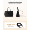 LOVEVOOK Laptop Tote Bag for Women with Large Cup Holder,