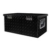 munirater 20 Inch Heavy Duty Black Aluminum Plate Tool Box