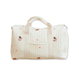 SONARIN Large Capacity Embroidery Baby Changing Bag, Lightweight Travel Bag, Hand Luggage, Wrap Shoulder Bag, Handbag, Baby Bag with Shoulder Strap (Squirrel), Squirrel