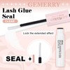 GEMERRY 2PCS Lash Bond and Seal Lash Glue Waterproof Eyelash