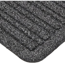 Notrax 161 Barrier Rib Entrance Mat, for Home or Office, 4' X 6', Charcoal Black