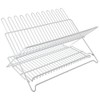HOMEBASIX Ji-22W-3L Foldable Dish Rack, White