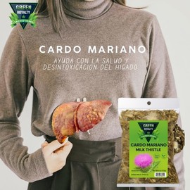 Green Royalty - Milk Thistle 4oz (Cardo Mariano) – Whole Dried Herbal Tea – 100% Raw, Vegan – Natural Infusion – Non-GMO – Product of Mexico