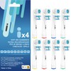 Dual Clean Replacement Brush Heads Compatible with Oral B Vitality