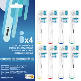 Dual Clean Replacement Brush Heads Compatible with Oral B Vitality Series Electric Toothbrush.8 Count