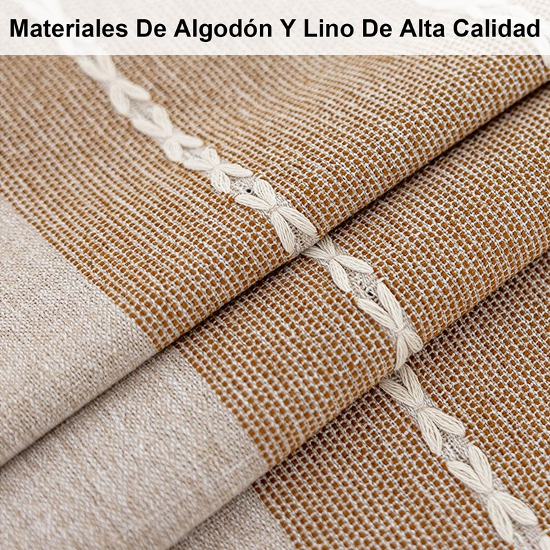 7CDXD Manteles para Mesa Rectangular,Mantel Rectangular,Mantel de Lino Tela rústica