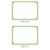 Flash Cards, Ruled with Green Frame, A6, Pack of 80