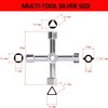 AIYIBEN 4-Way Multifunctional Key, Universal Meter Box Key for Opening