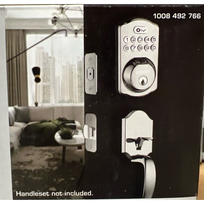 Defiant Electronic Fingerprint Deadbolt Door Lock BackLit Keypad - SATIN