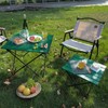 EHHLY Portable Folding Camping Table, Large Compact Aluminum Beach Picnic