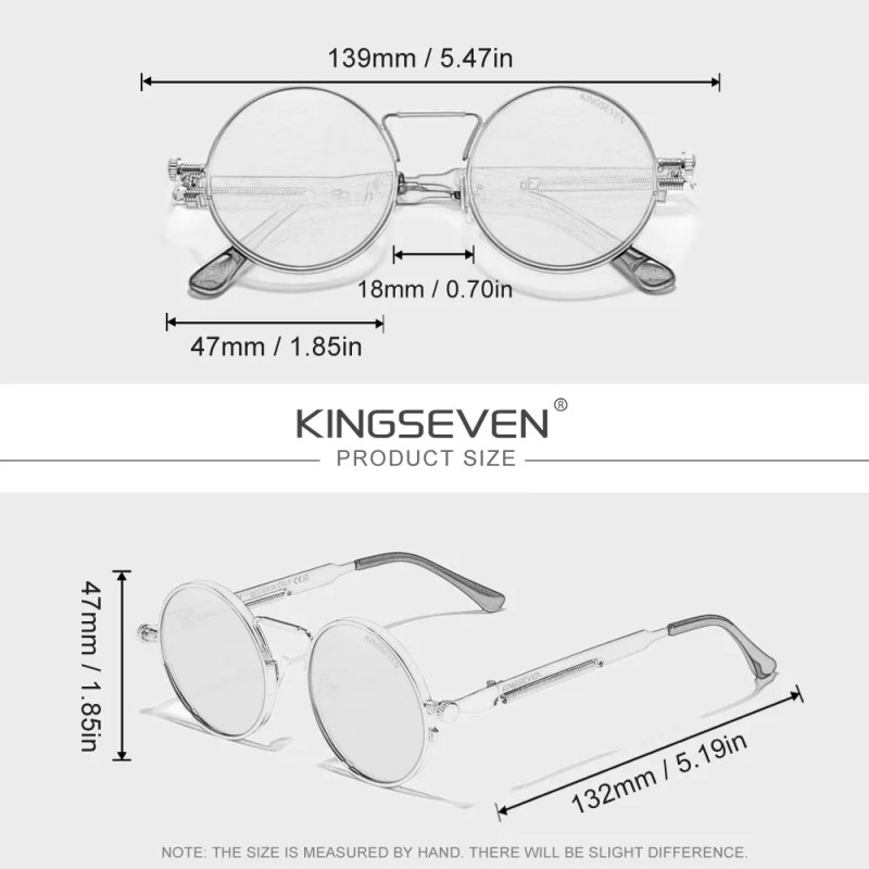 Gafas De Sol Polarizadas Estilo Steampunk Retro De Kingseven