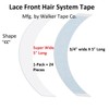 Walker Tape Blue Liner Lace Front Support Tape CC Contour