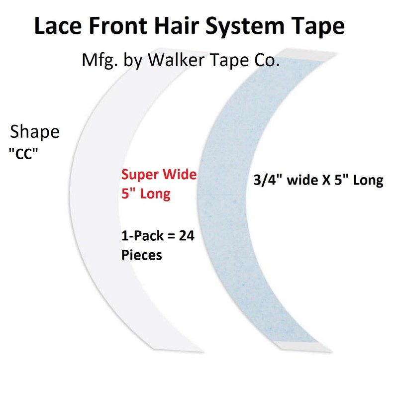 Walker Tape Blue Liner Lace Front Support Tape CC Contour