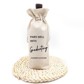 Graduation Gift, Graduation Wine Gift Bags, Funny Graduation Gift, Gift for Her, Gift for Him, Party Supplies, Party Favors, Decoration - PAIRS WELL WITH GRADUATING CONGRATULATIONS