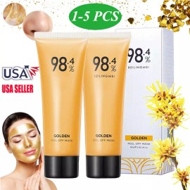 Unbranded Gold Foil Peel-Off Mask - 98% Beilingmei Gold Face Mask, for Wrinkles 1-5 Pcs - 3 PCS
