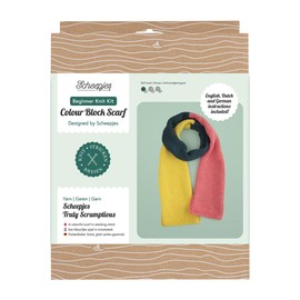 Scheepjes Beginner Knit kit Colour Block Scarf - 1pc
