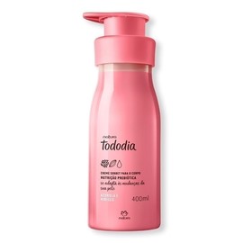 Natura Tododia Crema Nutritiva para Cuerpo Acerola e Hibisco 400ml. Piel Suave y Protegida, R?pida Absorci?n.