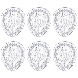 UptVin Pack of 6 Ironing Beads Plates, Transparent Pegboards, Egg Shape for Ironing Beads, Easter Templates, Stencils for DIY Projects, 9 x 7 cm