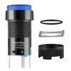 Heschen 16mm Round Momentary Push Button Switch 1NO 1NC 24V