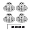 4Pcs 6mm Flange Coupling Connector, Rigid Guide Model Coupler Accessory,