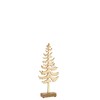 J-Line Christmas Tree Thin Aluminium Gold Medium