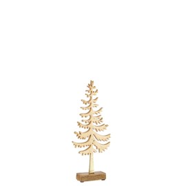 J-Line Christmas Tree Thin Aluminium Gold Medium