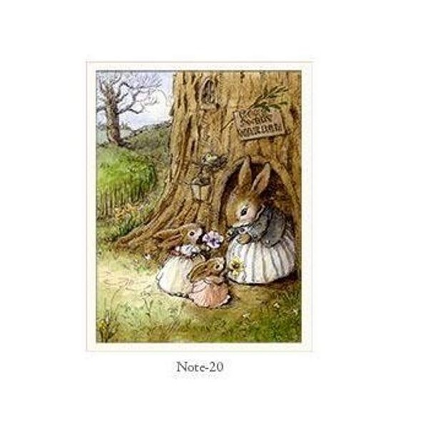 Wee Forest Folk Note-20 - Home Sweet Bunnies Note Cards