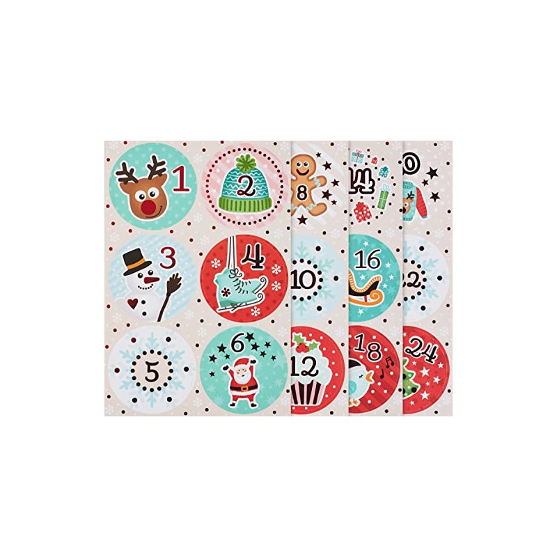 Sticker "Advent Numbers" Winter Joys 4 Sheets