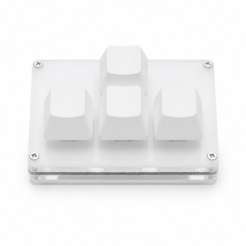 4-Key Mini USB Keypad for Desktop Shortcuts – Programmable Arrow