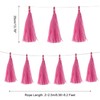 sourcing map 25Pcs Rose Red Tassel Garland Banner with Rope