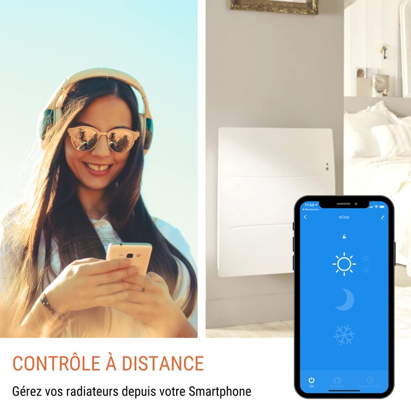 Konyks eCosy 2 Pack Connected Controllers for Electric Radiators Compatible