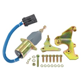 JDMSPEED New Fuel Shut Off Solenoid With Bracket Kits 3931570 5016244AA Replacement For Dodge Diesel Cummins 94-98 5.9L
