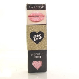 BEAUY BLVD BEAUTY BLVD GLITTER LIPS SUPERIOR LIP KIT IN CHERUB  SEALED