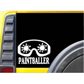 Paintball Goggles K674 8 inch sticker decal