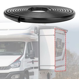 Unbranded RV Slide Out Seal Black Rubber 9M/30FT Replacement Weather Stripping For Nissan