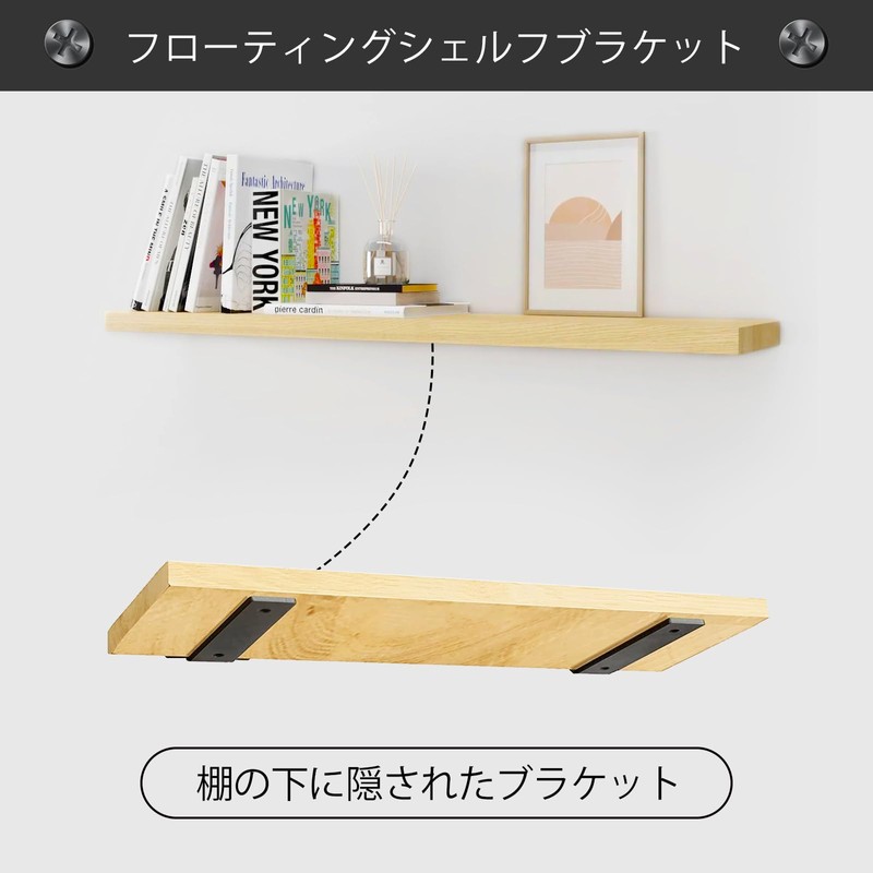 MLOQI Shelf Support Bracket, 0.2 inch (5 mm) Thick, Heavy