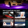 MICTUNING RGB LED Strips Under Car Truck Tube Underbody Underglow