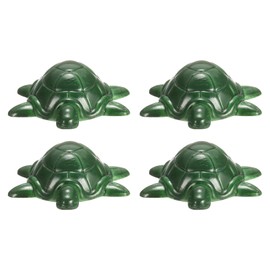 sourcing map 4 Pcs Toilet Bolt Covers, Ceramics Toilet Bolt Cap Turtle Decor Covers Cute Turtle Toilet Screw Cover Caps for Decor Bathroom 2.99"x2.48"x0.87", Green