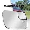 Hoypeyfiy BB5Z17K707A Heated Rear View Mirror Glass with Holder, Replacement