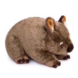 lilizzhoumax Simulation Wombat Plush Toy 28cm/11”, Realistic Stuffed Animal Cute Wombat Plush Toy, Super Soft Wombat Home Decoration Animal Toys, Gift for Friends and Kids