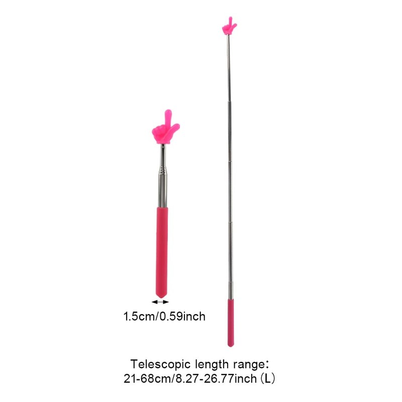 4 Pcs Telescopic Teachers Pointer, Extendable Finger Shape Pointer Finger