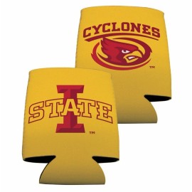 Iowa State Can Cooler Set of 6 - Gold Design 2 FREE SHIPPING