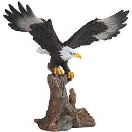 StealStreet Bald Eagle On Brown Branch Figurine, 6.75"