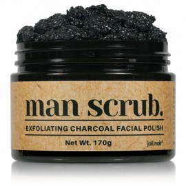 Men’s Charcoal Exfoliating Face Scrub – Gritty Facial Cleanser With Pumice & Sugar - For Blackheads, Oil Control, Acne, Rough Skin, Clogged Pores & Post-Shave Bumps