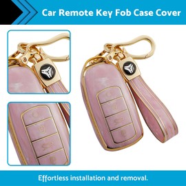 MAX COOL Car Remote Key Fob Case Cover Key Shell Suitable for Chery Omoda 5 TPU Pink