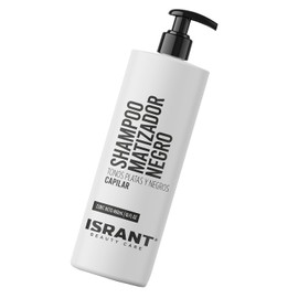 Shampoo Matizador Negro para Cabellos Oscuros | Intensifica Color Negro - Elimina Tonos Rojizos | Completa Neceser de Viaje - Baño Accesorios | Cuidado del Cabello Teñido 480ml