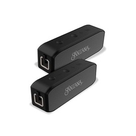 SANTANA BY CARLOS SANTANA Samba 40W High-Power Bluetooth Speaker with 48mm Drivers, Isolated Subwoofer, IP67 Waterproof, True Wireless Surround Sound, 20+ Hours Battery Life | Black | 2 Pack