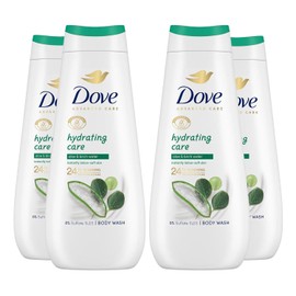 Dove Advanced Care Sulphate Free Body Wash for Women Made with Skin-Natural Nourishers and Micromoisture Provides 24 Hours Renewing Lotion-Soft Softer Skin, 400ml Pack of 4