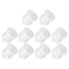 10Pcs Silicone Eartips Double Layer Washable Design Antistatic Detachable Earbud